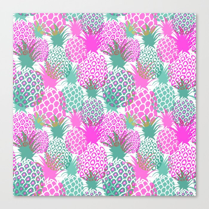 Pineapple Pattern 1.3 Canvas Print