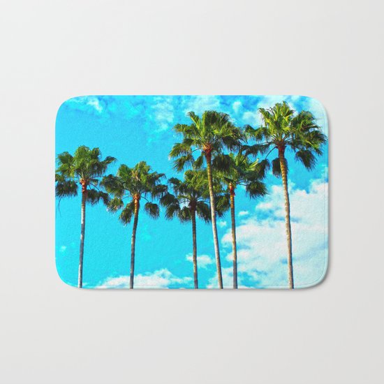 Tropical Palm Trees Bath Mat