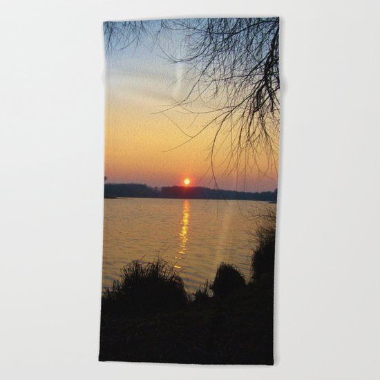 Sunset 1 Photography Beach Towel