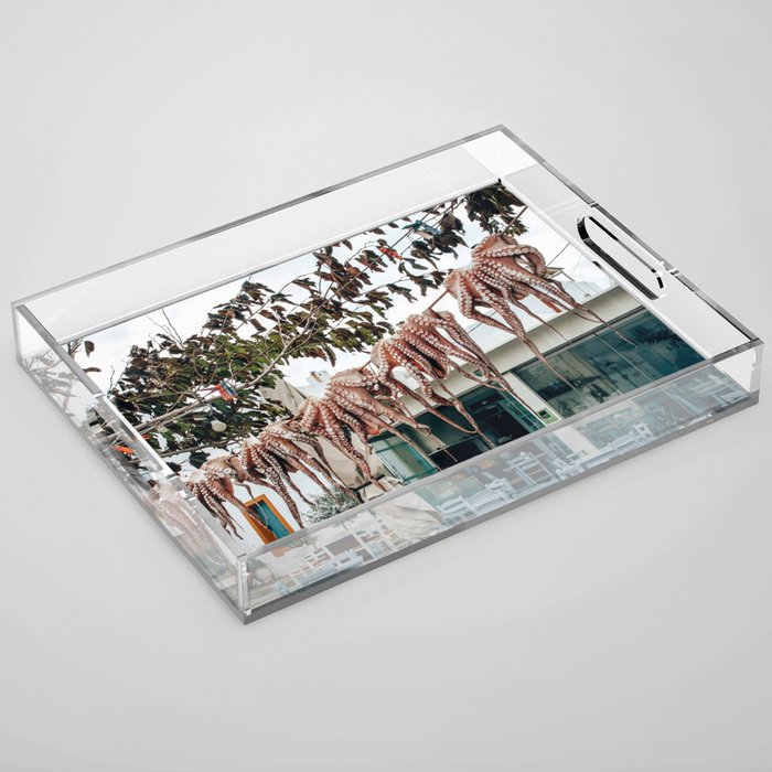 Hang Me Out to Dry | Paros, Greece Acrylic Tray