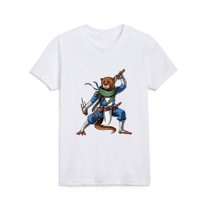 Otter Ninja  Kids T Shirt