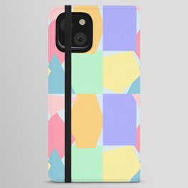 Pastel Shapes 1 iPhone Wallet Case