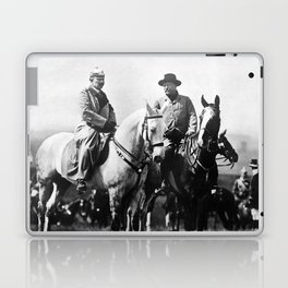 Teddy Roosevelt and Kaiser Wilhelm II On Horseback - 1910 Laptop Skin