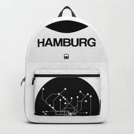 Hamburg Black Subway Map Backpack