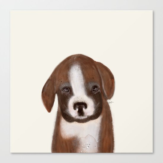 little boxer Canvas Print