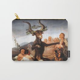 Francisco de Goya - Witches Sabbath (El Aquelarre) 1798 Artwork for Wall Art, Prints, Posters, Tshir Carry-All Pouch