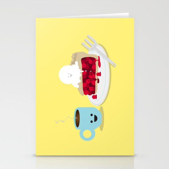 Coffee and Pie Stationery Cards