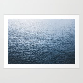 Ocean Minimalist Nature Landscape Photography Sea Waves Art Print