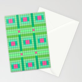 Checkboard Pattern Design Stationery Card