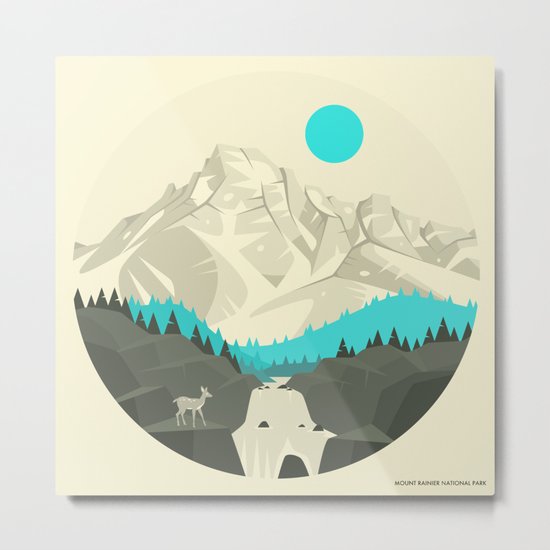 MT RAINIER NATIONAL PARK Metal Print