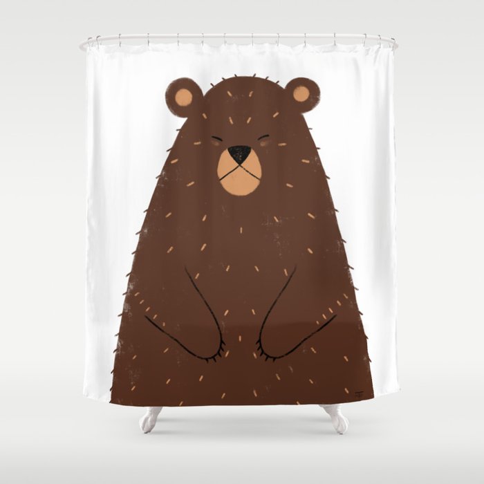 Hibernating Shower Curtain