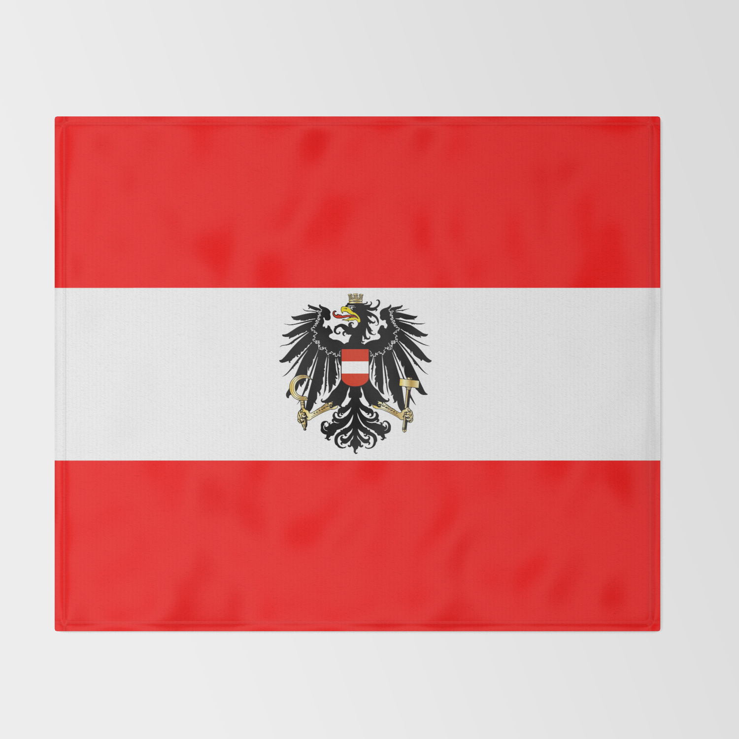 Austrian Flag And Coat Of Arms Throw Blanket By Homestead Society6