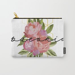 Floral Peony Hive Latin Carry-All Pouch