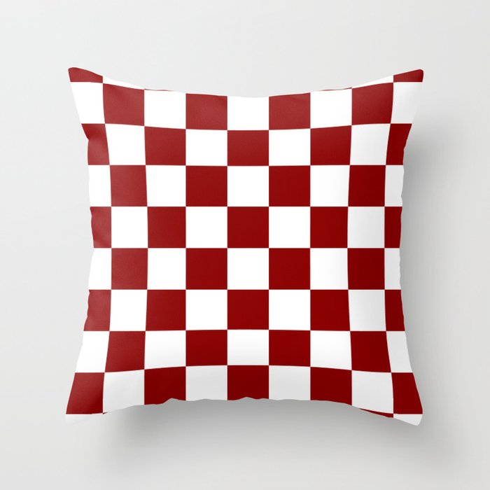 Red and white checkered pillows store