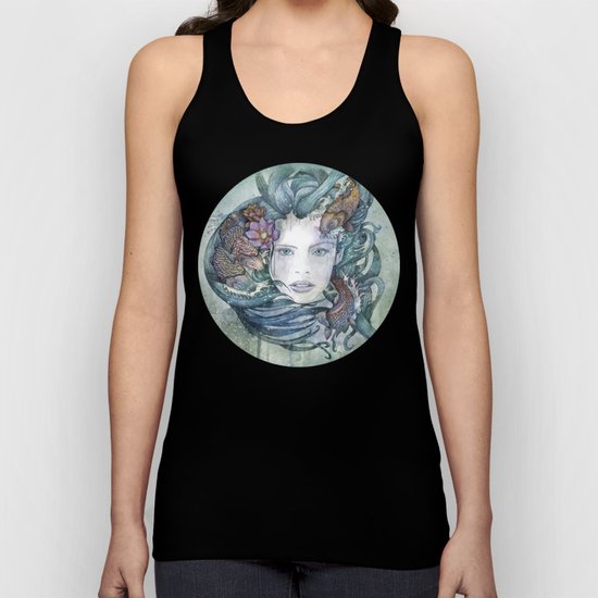Cyan Unisex Tank Top