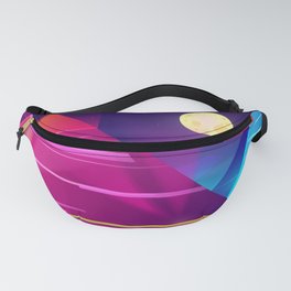 Synthwave Neon City #6 Fanny Pack