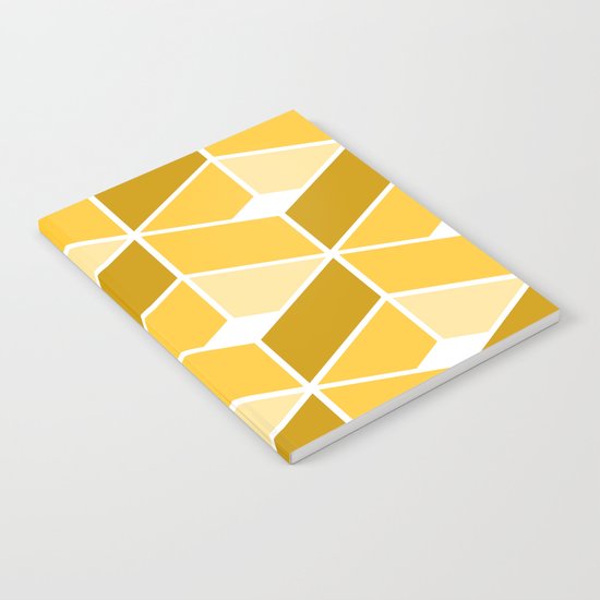 Simple Pattern Yellow Notebook