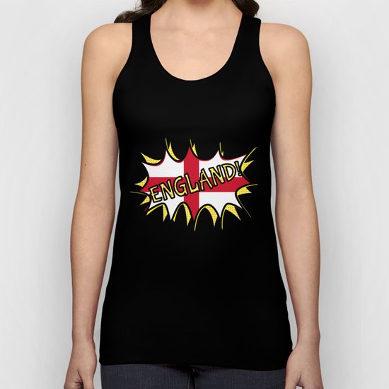 Flag of England POW star Unisex Tank Top