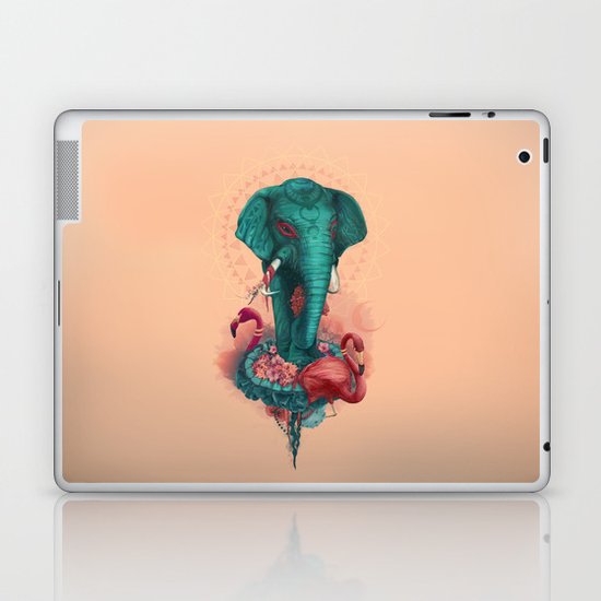 Elephant on the mat Laptop & iPad Skin
