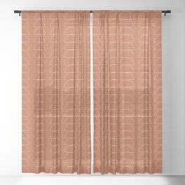 Maude Outline Pattern XI Sheer Curtain