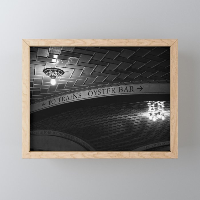 Grand Central Station Decisions Framed Mini Art Print