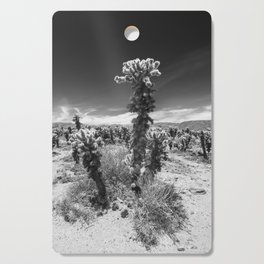 Cholla Cactus Garden, Joshua Tree National Park | Monochrome Cutting Board