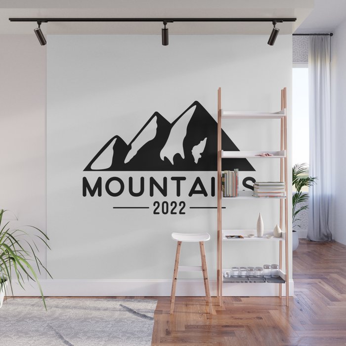 Mountains 2022, Hiking, Climbing. Wall Mural