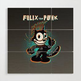 Felix the punk Wood Wall Art