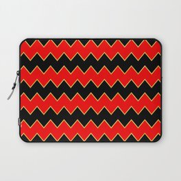 Gold Black Red Zig-Zag Line Collection Laptop Sleeve