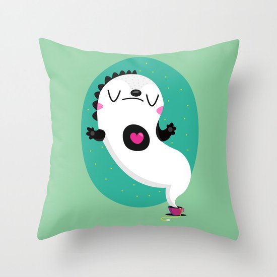 Zen and tea Throw Pillow