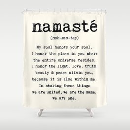 Namaste Shower Curtain