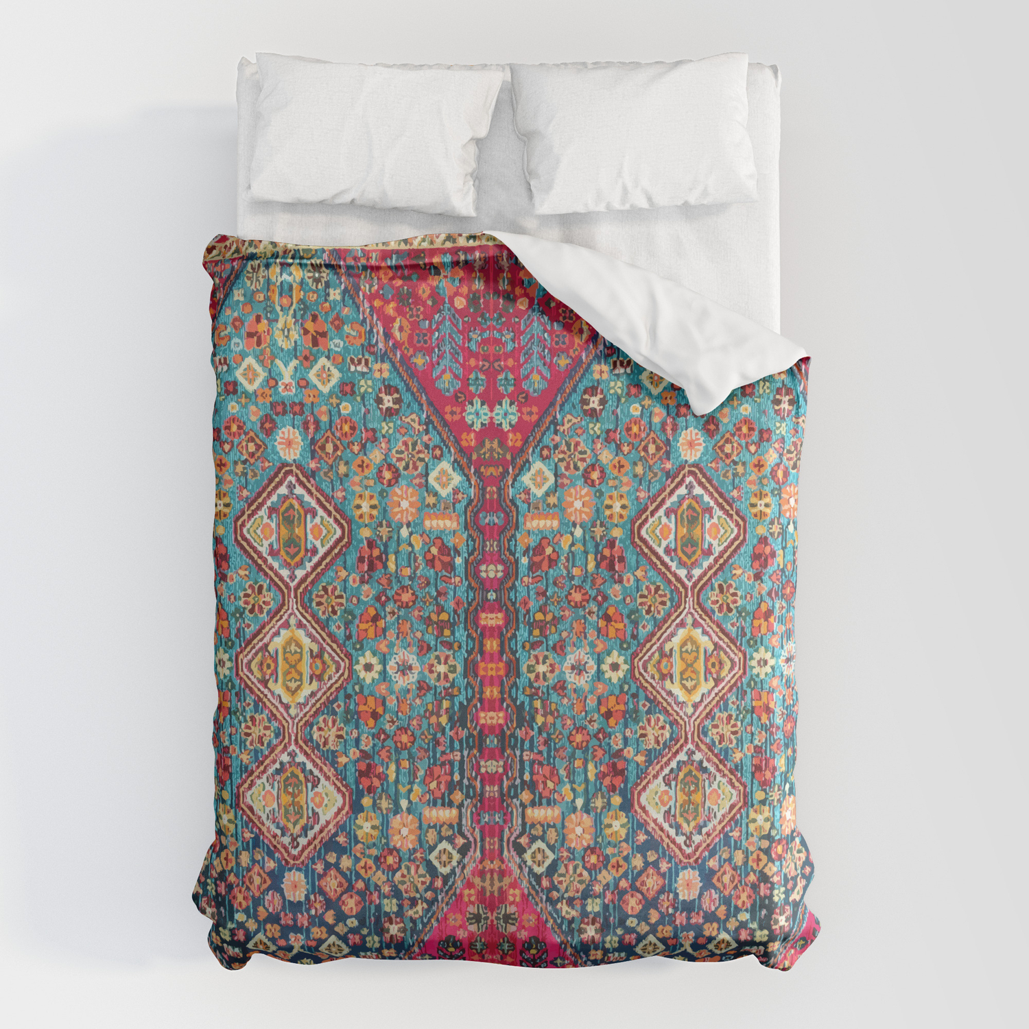 Heritage Oriental Vintage Traditional, Moroccan Style Duvet Cover