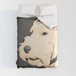 Terrier portrait Comforter