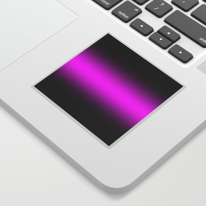 Black Edge Magenta Horizontal Gradient Sticker