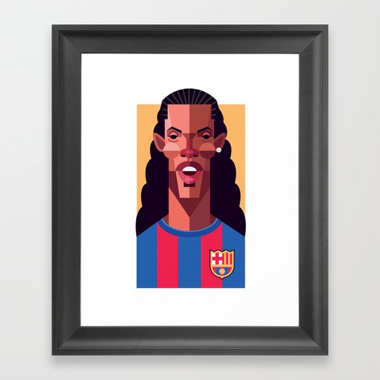 R10 | Blaugrana Framed Art Print
