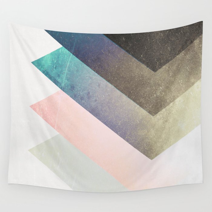 Geometric Layers Wall Tapestry