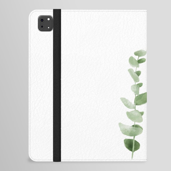 Watercolor Green Eucalyptus Leaves,eucalyptus art,eucalyptus painting,botanical illustration, iPad Folio Case