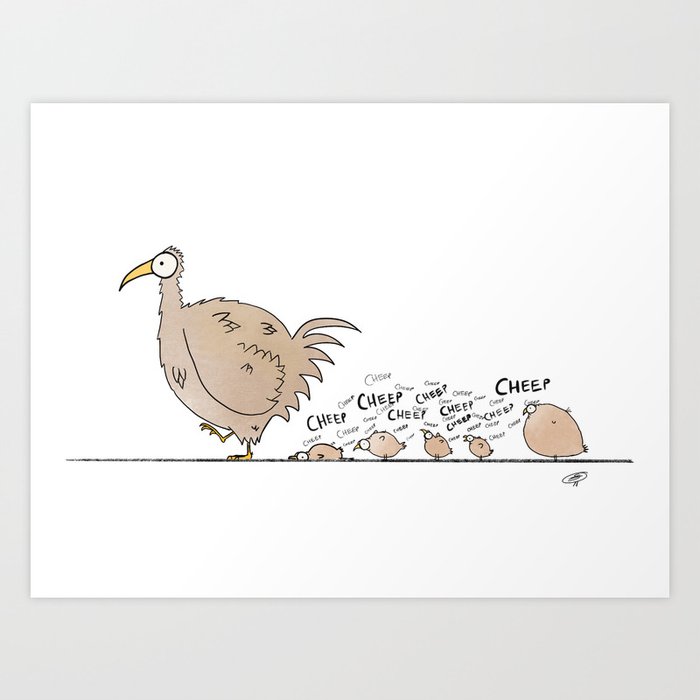 In Hawaii Chickens are Annoying Art Print