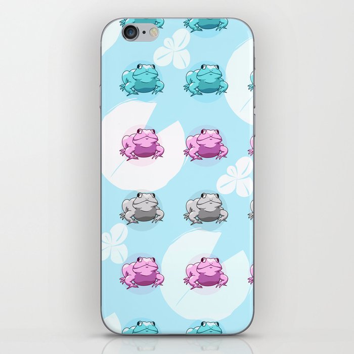 Trans Pride Frogs iPhone Skin