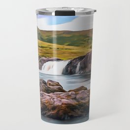 Ashleigh Falls, Ireland. (Painting.) Travel Mug