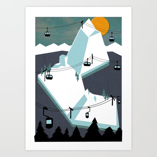 mountains Art Print
