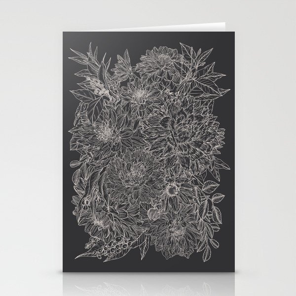 All The Dahlias - Drawing Stationery Cards