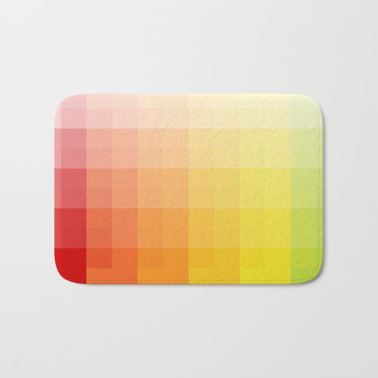 citrus pixelate Bath Mat