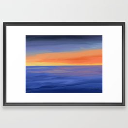 California Sunset Framed Art Print