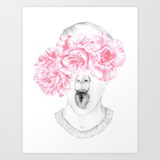 Rose tinted Art Print