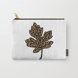 Fall Cheetah Leaf Carry-All Pouch