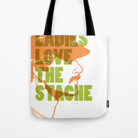 Ladies Love the Mustache Tote Bag