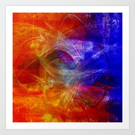 Abstraction Blue Art Prints Society6