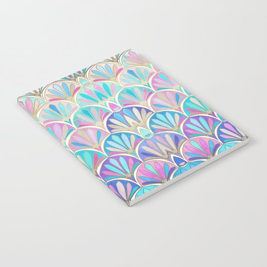 Glamorous Twenties Art Deco Pastel Pattern Notebook