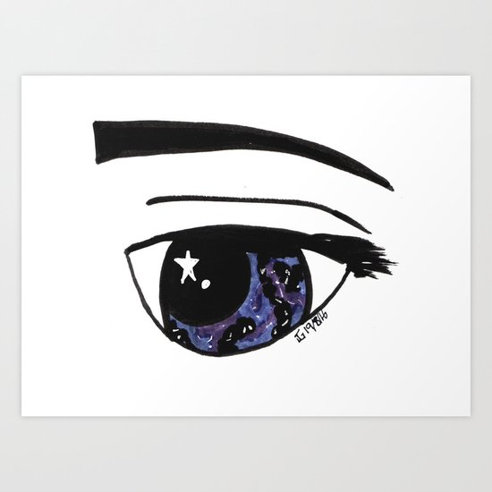 Galaxy Gaze Art Print